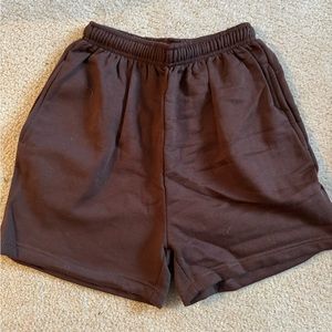 Brown PrettyLittleThing sweat short
